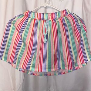 Striped Skirt w/ Shorts - Kids - Large